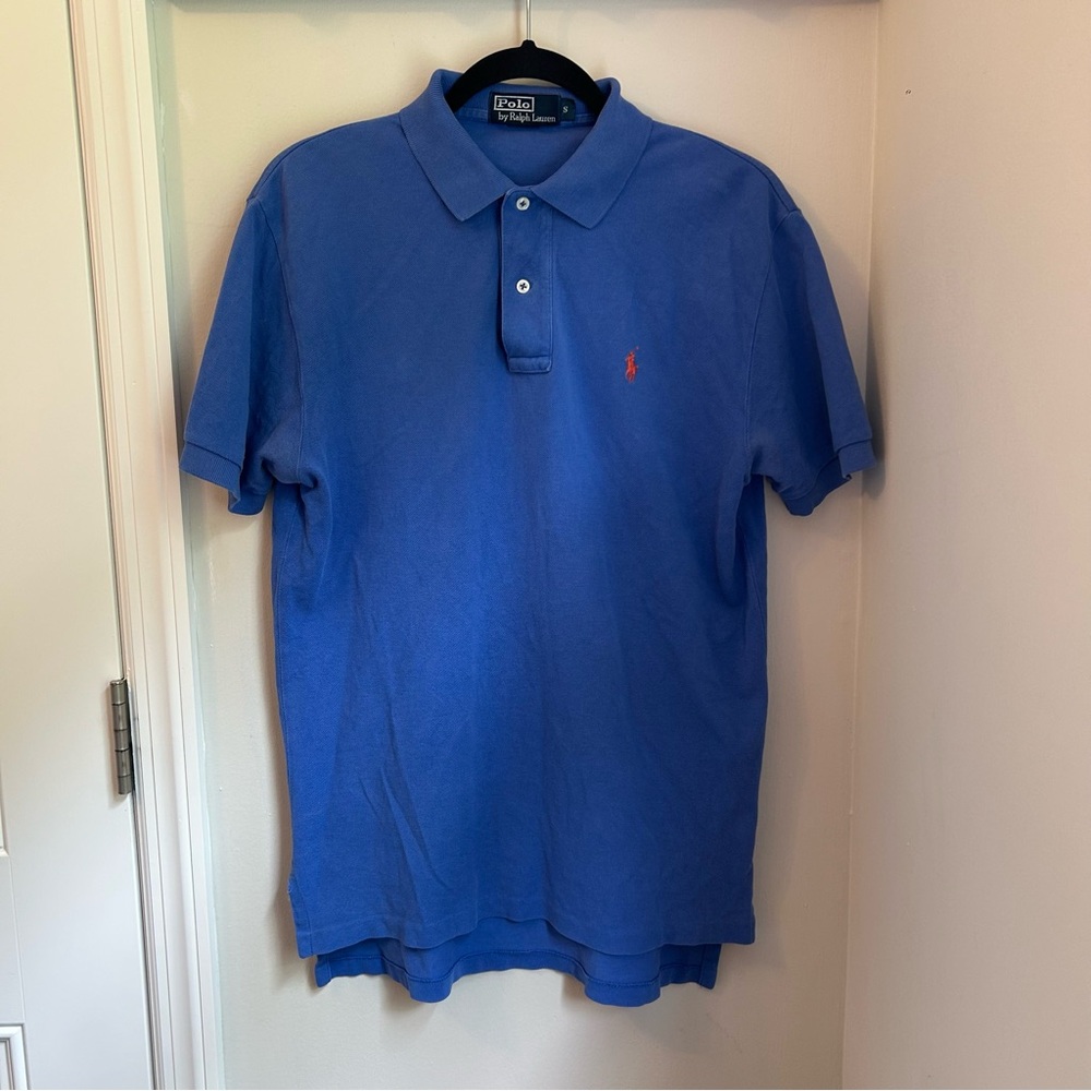 Vintage Polo Ralph Lauren Blue Classic Mesh Men’s Polo Shirt - Size Small